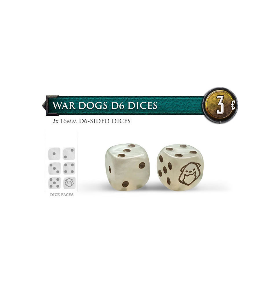 War Dogs D6 dices 16mm